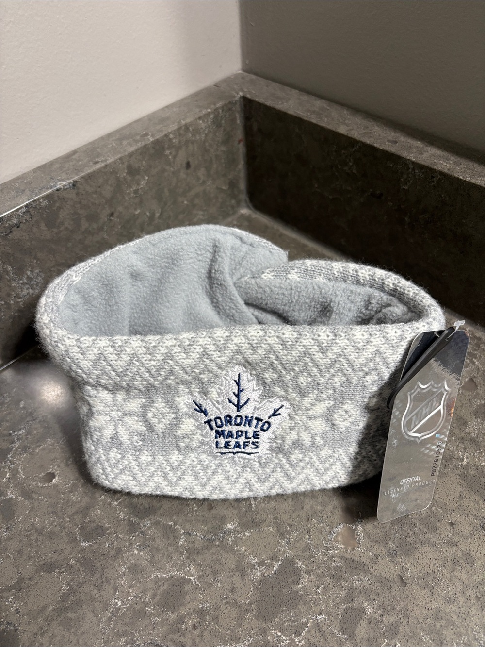 NHL Toronto Maple Leafs Light Grey Headband - Ear Warmer